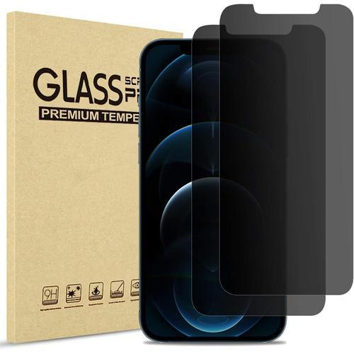 Lot De 2 Verre De Protection De Confidentialité Pour Iphone 12 Pro ... on Productcaster.