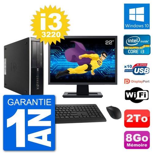 PC HP Compaq Pro 6300 SFF Ecran 22" i3-3220 RAM 8Go Disque 2To Wind... (Reconditionné) on Productcaster.