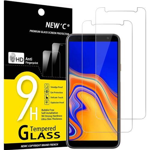 Pack De 2, Verre De Protection Blindé Pour Samsung Galaxy J4 Plus, ... on Productcaster.