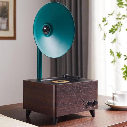 Blue Blue Haut-Parleur CD Rechargeable, Lecteur CD Rétro avec Klaxo... on Productcaster.