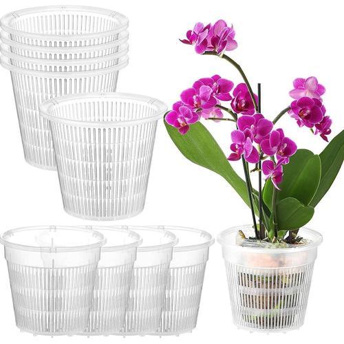 Lot De 10 Pots D'orchidée Transparents De 14 Cm Avec Trous, Pots De... on Productcaster.