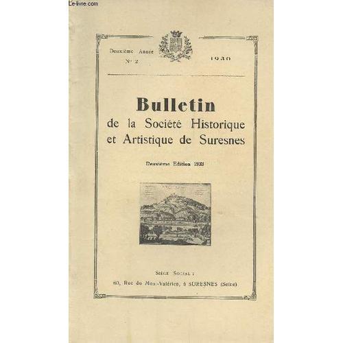 Bulletin De La Historique Et Artistiques De Suresnes N°2 - Compte R... on Productcaster.