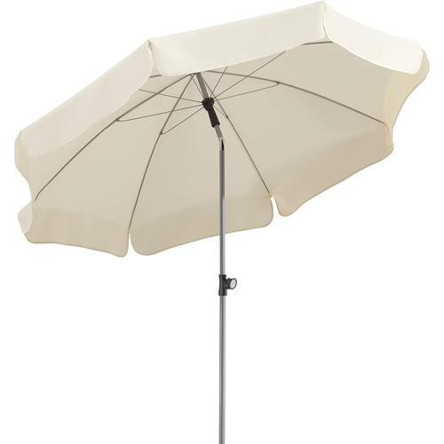 Naturel Parasol Locarno, Nature, Env. 200 Cm , En 8 Parties, Rond on Productcaster.