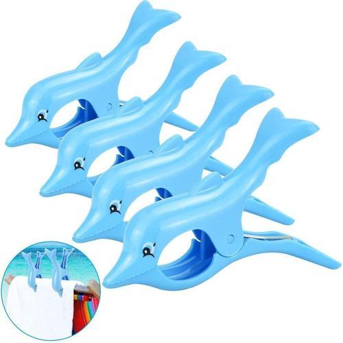 4 Pcs Pinces Serviette De Plage Grosse Pince Pour Transat En Plasti... on Productcaster.