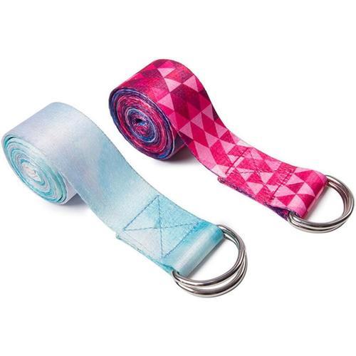 - 2 Pcs Sangle De Yoga Réglable, Sangle De Yoga Extensible Avec Ann... on Productcaster.