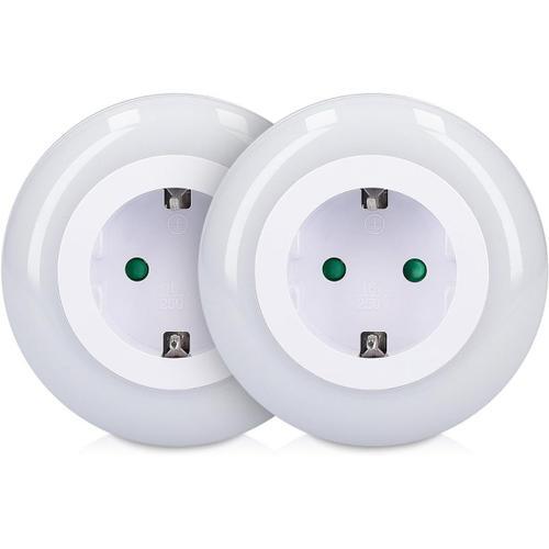 2x Veilleuse Led Automatique - Lampe De Nuit Murale Avec Prise Inte... on Productcaster.