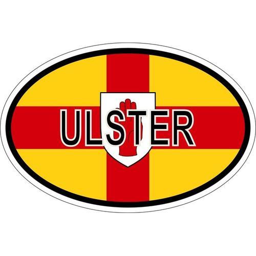 Autocollant Sticker Ovale Oval Drapeau Code Pays Ulster Irlande on Productcaster.