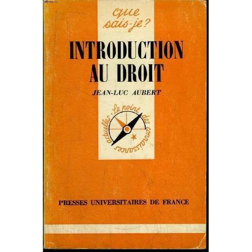 Que Sais-Je? N° 1808 Introduction Au Droit on Productcaster.