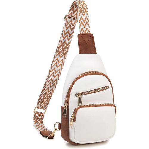 Beige Sling Bag Sac de Poitrine pour Femme, Sacs Banane à Bandouliè... on Productcaster.