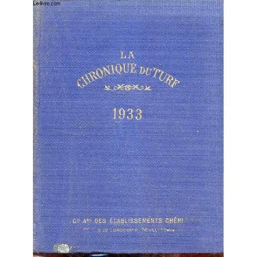 Annuaire De La Chronique Du Turf 1933 - 60ème Année. on Productcaster.