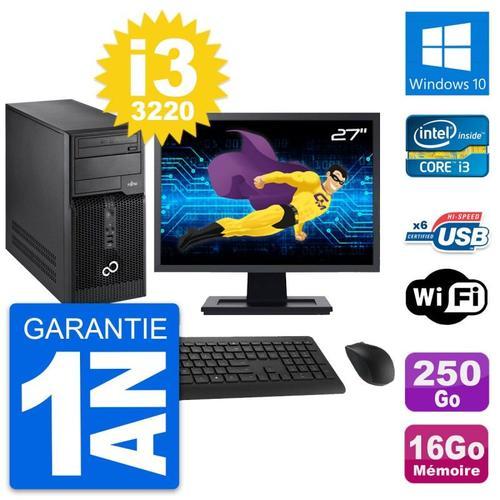 PC Tour Fujitsu P400 Ecran 27" i3-3220 RAM 16Go Disque Dur 250Go Wi... on Productcaster.