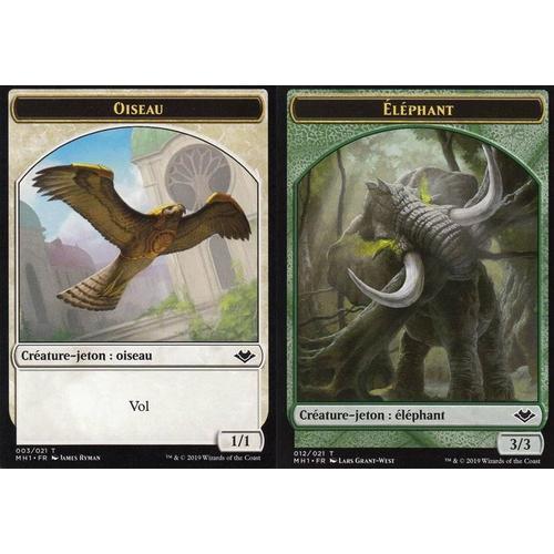 Token - Oiseau / Eléphant - Mtg - Horizons Du Modern Vf - Recto/Ver... on Productcaster.