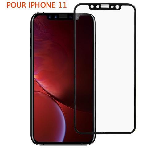 Film De Protection Intégrale En Verre Trempé Noir Pour Iphone 11 on Productcaster.