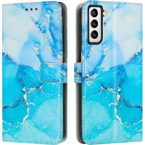 Coque Samsung Galaxy S22 Plus Porte-Cartes Flip Phone Case Marble W... on Productcaster.