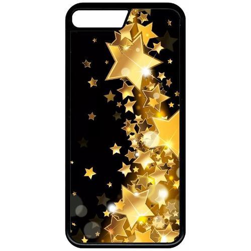 Coque Pour Iphone Se 2022 - Étoile D'or Sur Fond Noir - Silicone - ... on Productcaster.