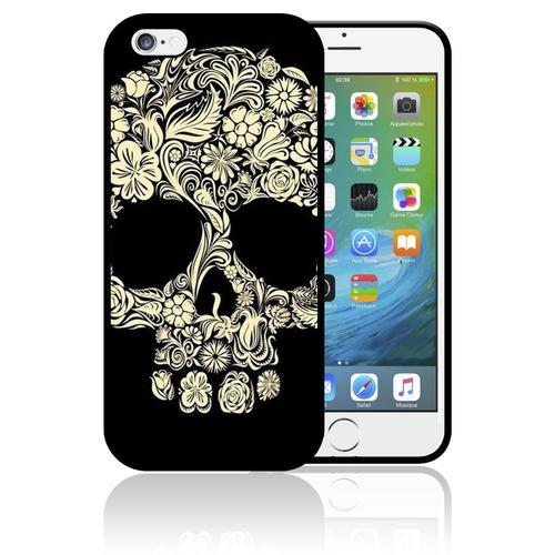 Coque Iphone 7 Et Iphone 8 Tete De Mort Skull Fleurs Swag Vintage 0... on Productcaster.