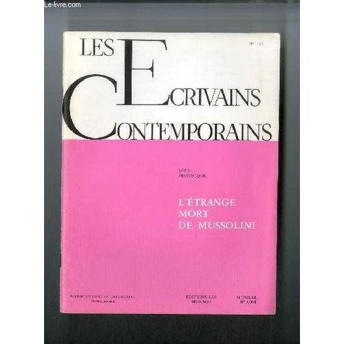 Les Écrivains Contemporains Série Historique N° 156 - L Étrange Mor... on Productcaster.