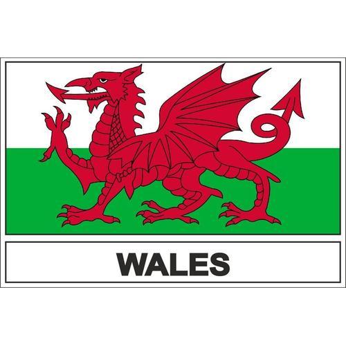 Autocollant Sticker Drapeau Cymru Pays De Galles on Productcaster.