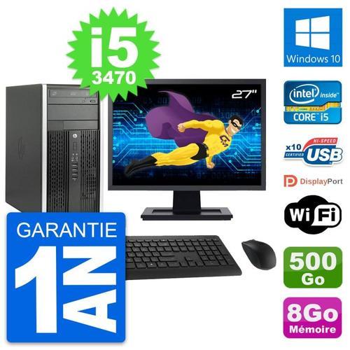 PC Tour HP Pro 6300 CMT Ecran 27" i5-3470 RAM 8Go Disque 500Go Wind... (Reconditionné) on Productcaster.