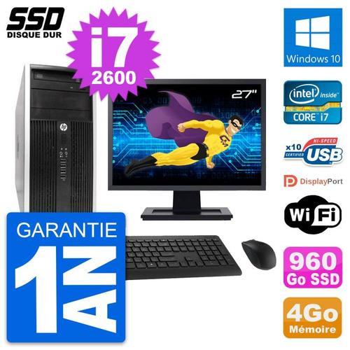 PC Tour HP 6300 CMT Ecran 27" Intel i7-2600 RAM 4Go SSD 960Go Windo... (Reconditionné) on Productcaster.