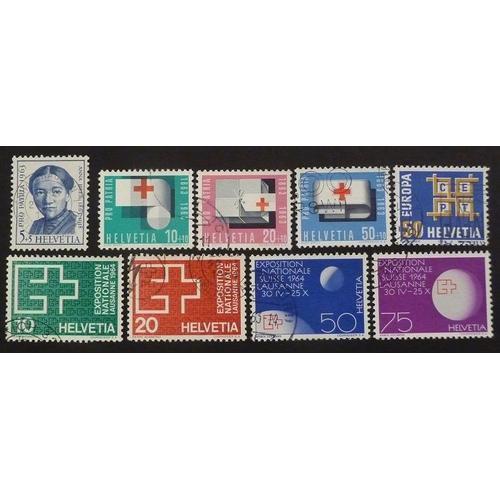 Suisse Oblitéré Y Et T N° 711 Et Plus Lot De 9 Timbres De 1963 on Productcaster.