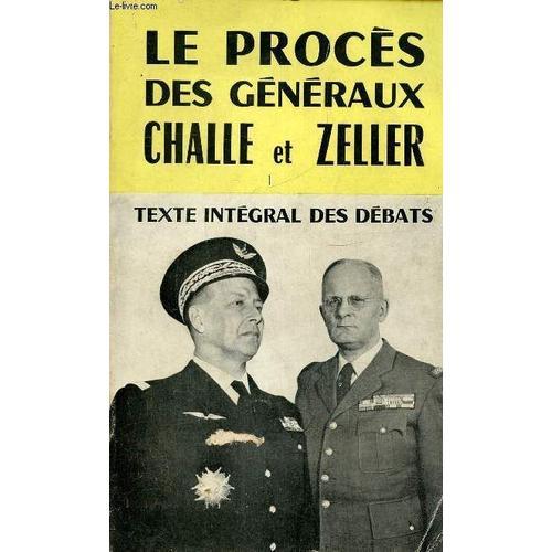 Le Procès Des Généraux Challe Et Zeller on Productcaster.