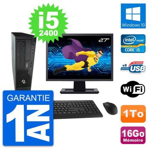 PC Fujitsu E500 DT Ecran 27" Intel i5-2400 RAM 16Go Disque 1To Wind... on Productcaster.