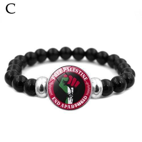 C Bracelet Unisexe En Verre Palestinien Drapeau National Chypre Egy... on Productcaster.