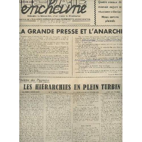 Le Rail Enchaîné Janv. 54 - La Grande Presse Et L Anarchie - Les Hi... on Productcaster.