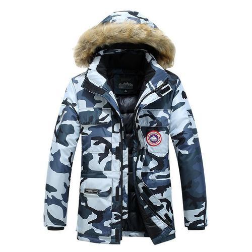 Parka Homme De Marque Modèle Coupe Longue À Imprimé Camouflage Mant... on Productcaster.