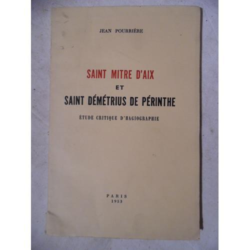 Saint Mitre D'aix Et Saint Démétrius De Périnthe - Jean Pourriere -... on Productcaster.