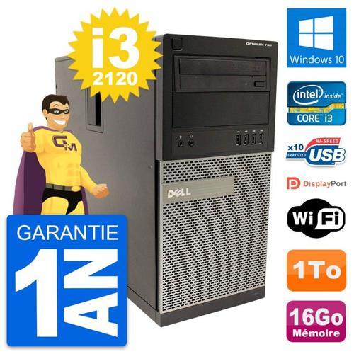 PC Tour Dell OptiPlex 790 MT Intel i3-2120 RAM 16Go Disque 1To Wind... (Reconditionné) on Productcaster.