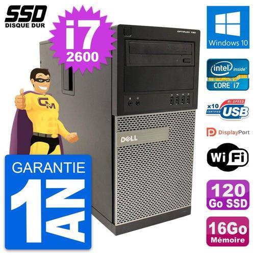 PC Tour Dell OptiPlex 790 MT Intel i7-2600 RAM 16Go SSD 120Go Windo... (Reconditionné) on Productcaster.