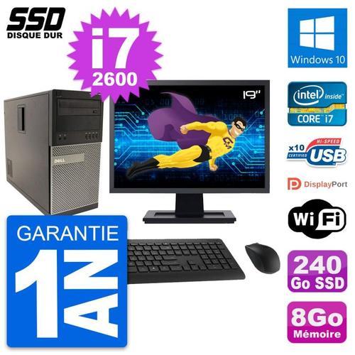 PC Tour Dell 790 MT Ecran 19" Intel i7-2600 RAM 8Go SSD 240Go Windo... (Reconditionné) on Productcaster.