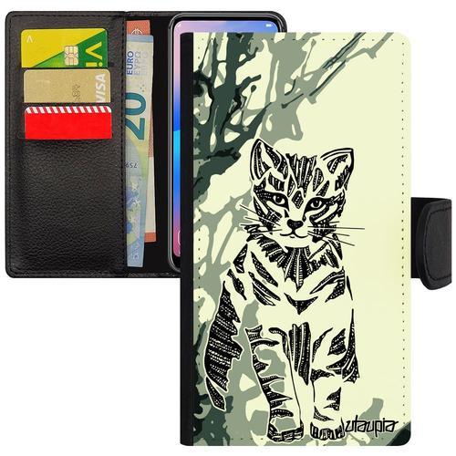 Coque Galaxy A5 2015 Cuir Rabat Portefeuille Porte Cartes Chat Coul... on Productcaster.