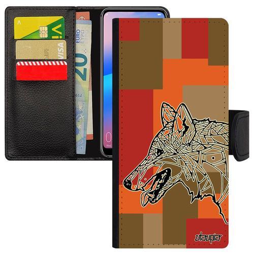 Coque Samsung Note 8 Rabat Portefeuille Loup Azteque Homme Cube Chi... on Productcaster.