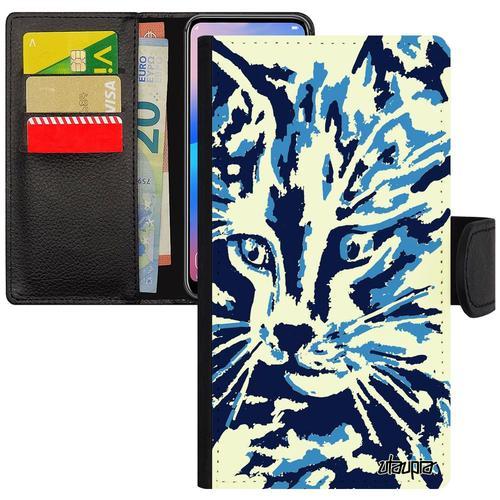 Coque Samsung J7 2017 Pro Rabat Portefeuille Chat Image Peinture De... on Productcaster.