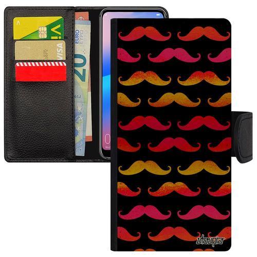 Coque Huawei Mate 20 Pro Simili Cuir Portefeuille Moustache Motif V... on Productcaster.