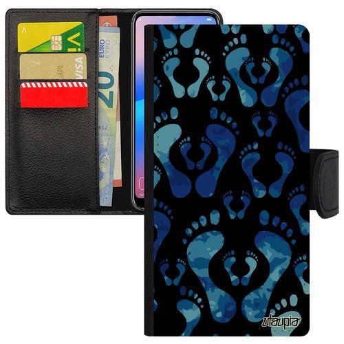 Coque Rabat Honor 9 Portefeuille Porte Cartes Trace De Pas Pied Cou... on Productcaster.