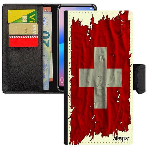 Coque Pour Huawei P20 Pro Drapeau Suisse Foot Portable Jo Noir Rigi... on Productcaster.