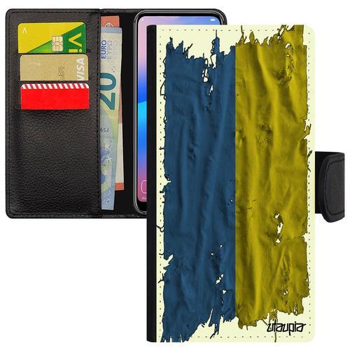 Coque S10 Cuir Portefeuille Porte Cartes Drapeau Ukraine Ukrainien ... on Productcaster.