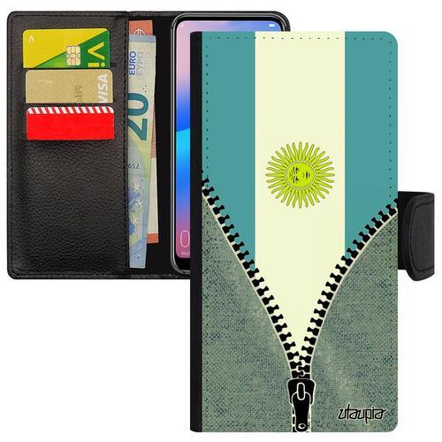 Coque Drapeau Argentine Argentin Rabat Honor 8a Simili Cuir Portefe... on Productcaster.