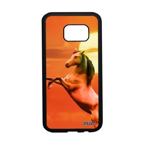 Coque Samsung Galaxy S7 Silicone Cheval Poney Tpu Noir Equitation D... on Productcaster.