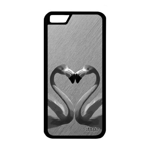 Coque Iphone 6 6s Silicone Flamand Rose Oiseau Animal Effet Gris Ro... on Productcaster.