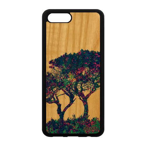 Coque En Bois Arbres Telephone Honor V10/View 10 Silicone Fleurs Fe... on Productcaster.