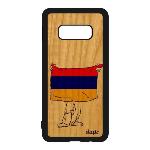 Coque Galaxy S10e Bois Silicone Drapeau Armenie Armenien Antichoc F... on Productcaster.