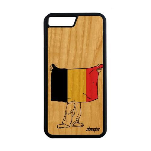 Coque Vrai Bois Naturel Iphone 7 Plus Silicone Drapeau Belgique Bel... on Productcaster.