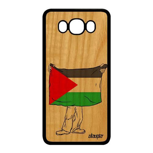 Coque Bois Samsung J7 2016 Silicone Drapeau Palestine Palestinien C... on Productcaster.