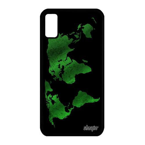 Coque En Silicone Iphone Xs Carte Monde Pays Motif Terre De Protect... on Productcaster.