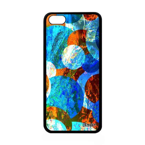 Coque Silicone Iphone 5c Peinture Abstrait Telephone Geometrie Marr... on Productcaster.